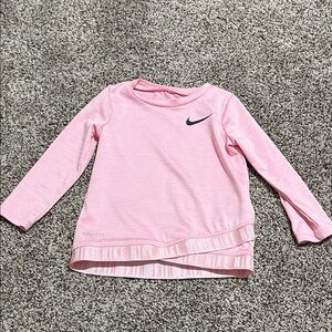 Nike Baby Girl Light Pink Long Sleeve Dri-FIT Top Size 18 Month